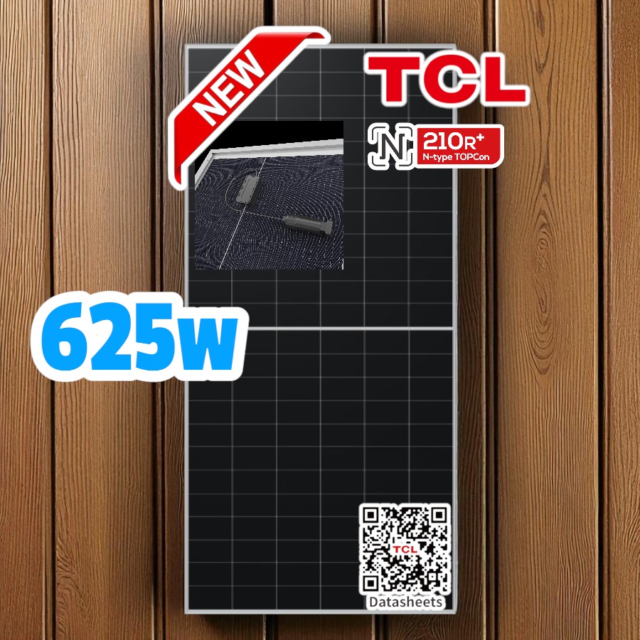 Tấm Pin Năng Lượng Mặt Trời TCL 625W 2 Mặt Kính